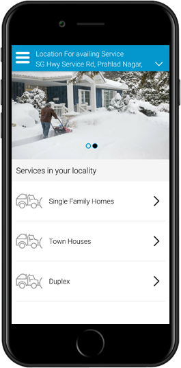 uber snow removal app