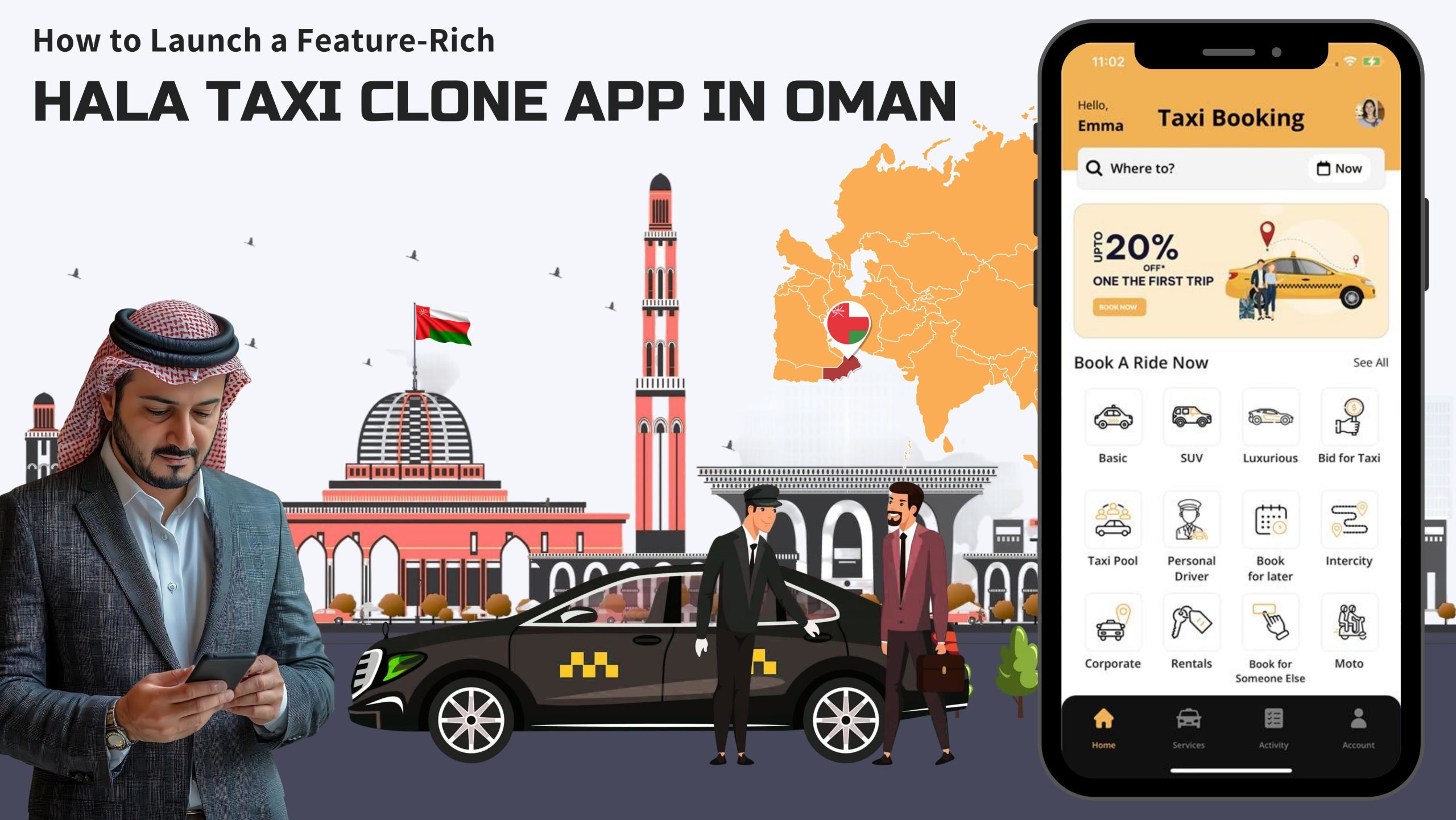 Hala Taxi Clone App in Oman