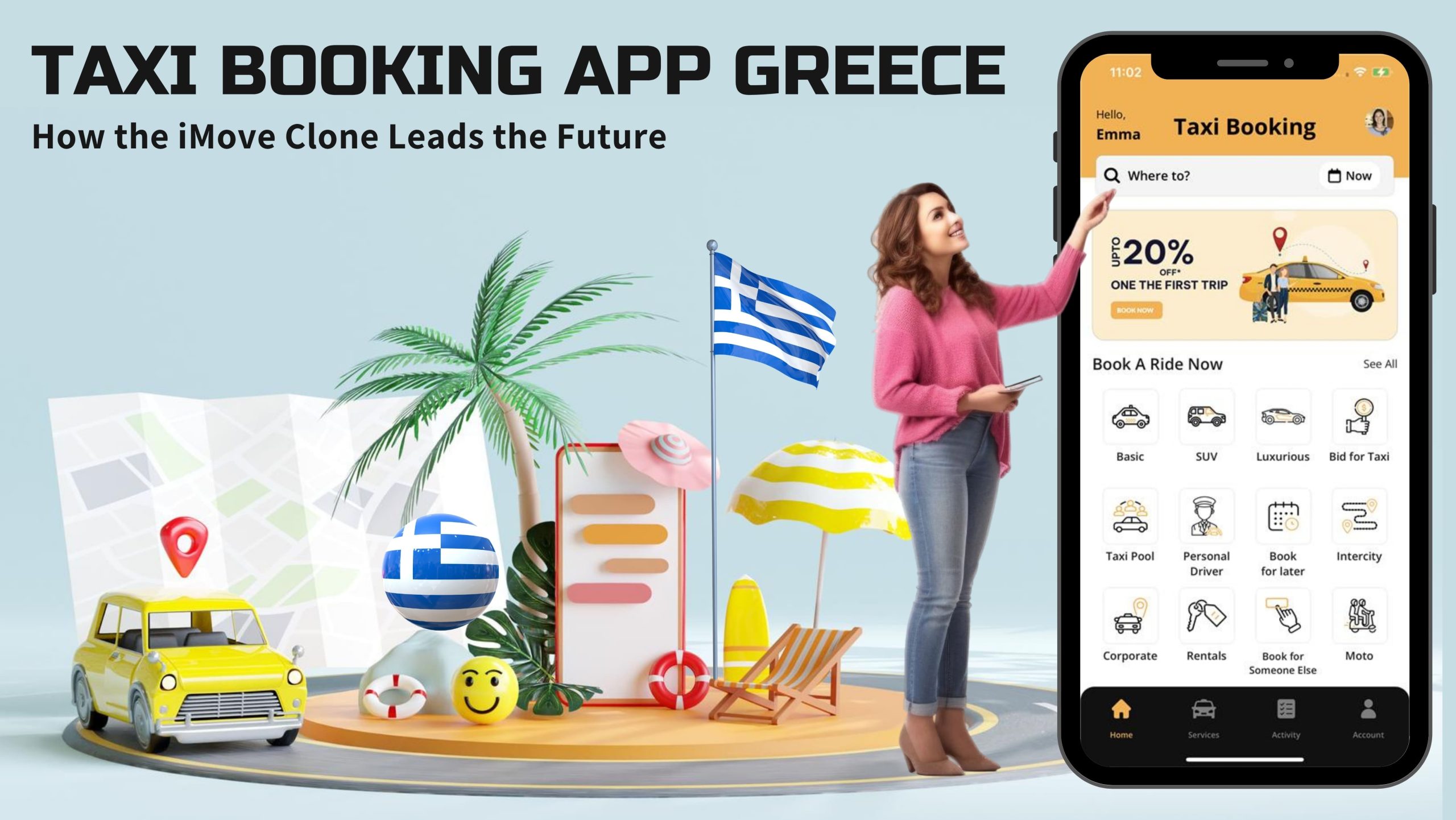 Taxi Booking App Greece
