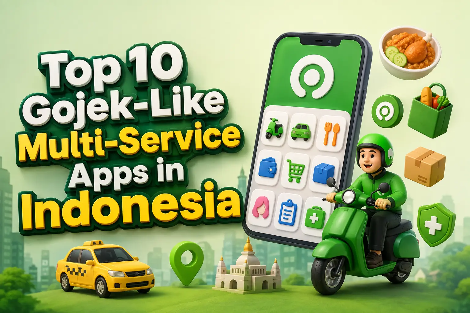 Top 10 Gojek-Like Multi-Service Apps in Indonesia