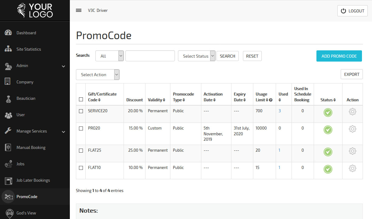 add promo code