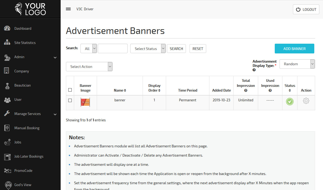 add banner