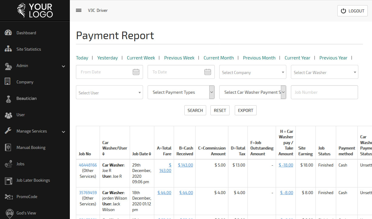 Payment details
