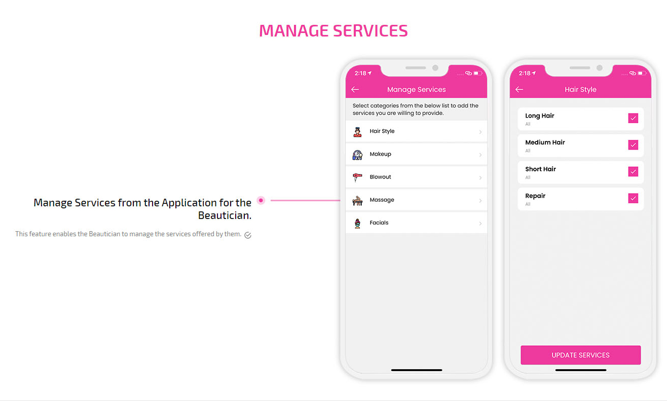 manage services