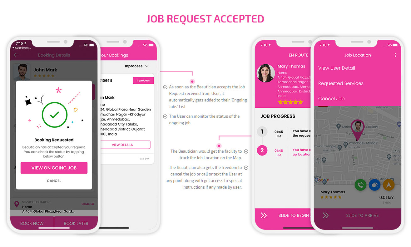 Job request accepted
