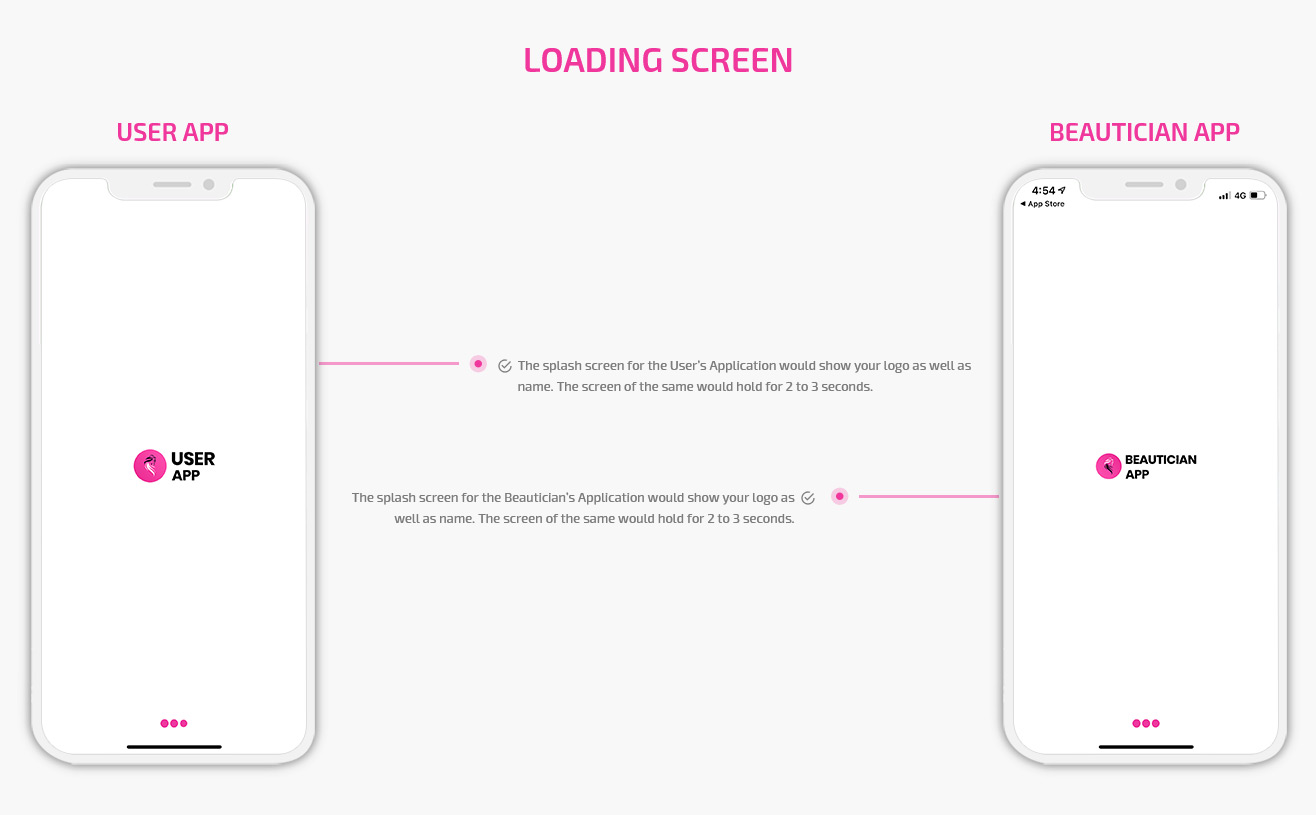 Beautician App Splash