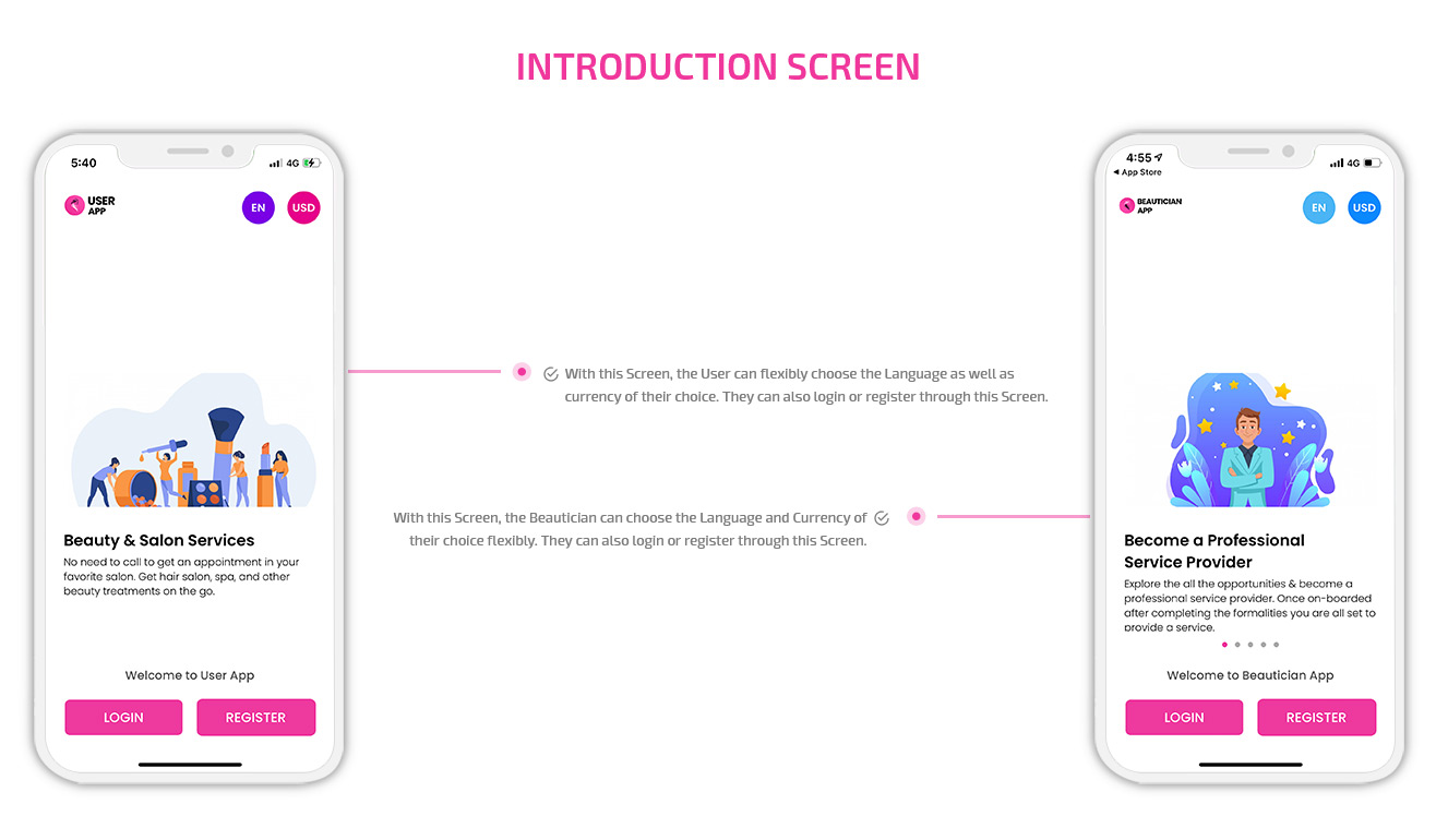 Introduction screen