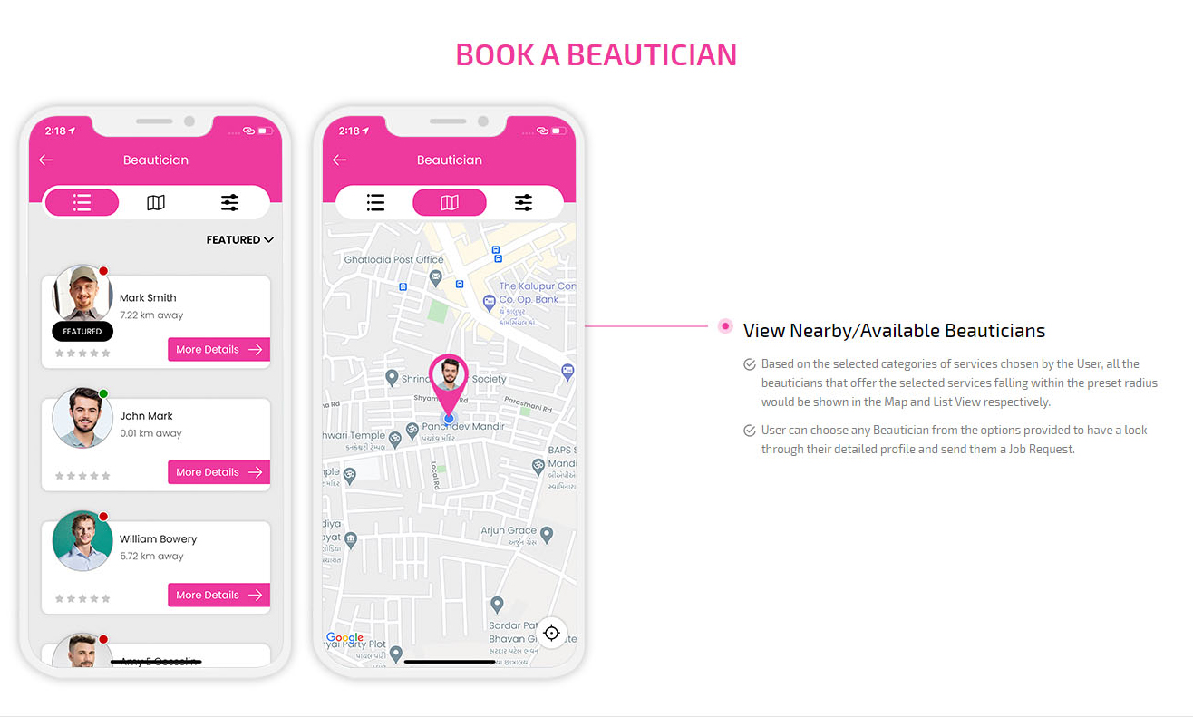 book a beautician