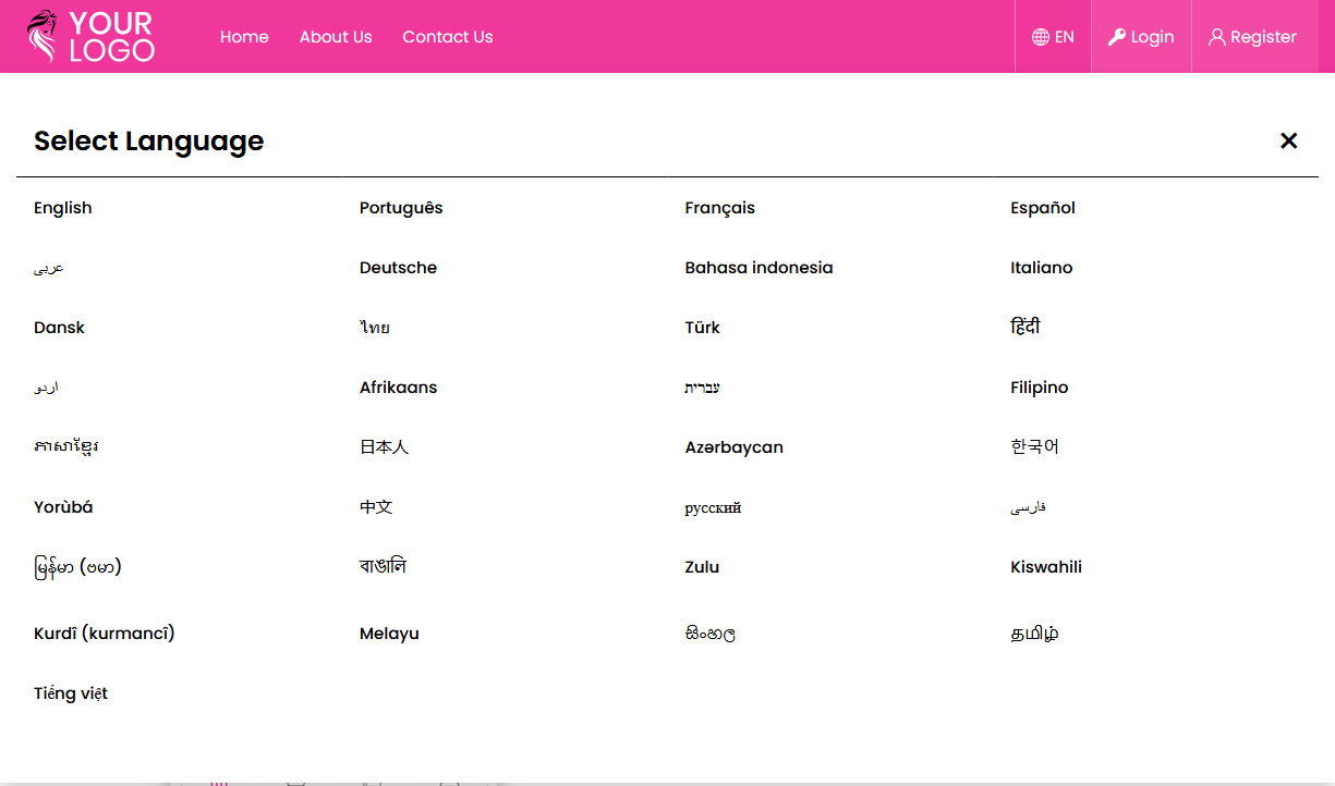 Select Language