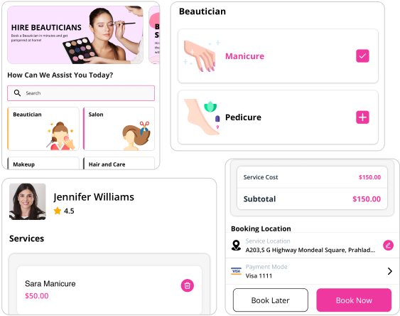 beautician clone app