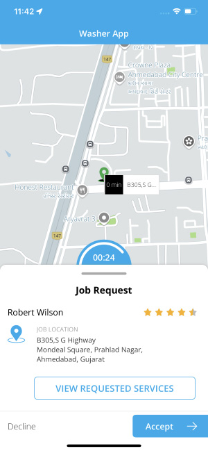 View requested services