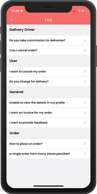 help when issues with delivery