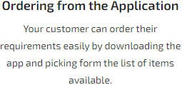 Order From Application
