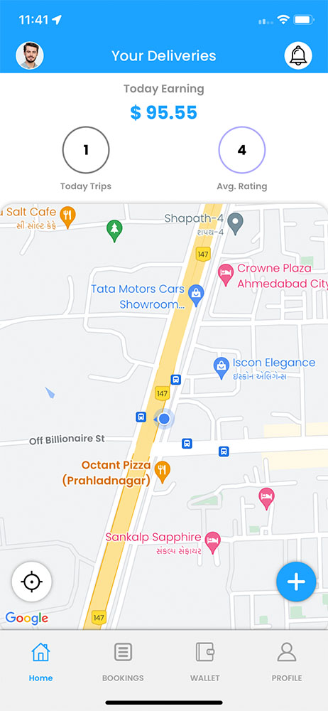delivery driver app
