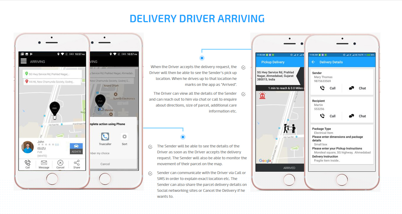 delivery driver arriving delivery driver arriving