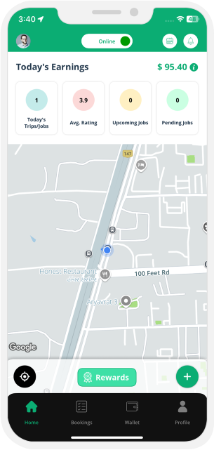 service provider gets online