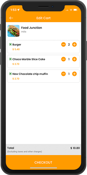 user edite food item