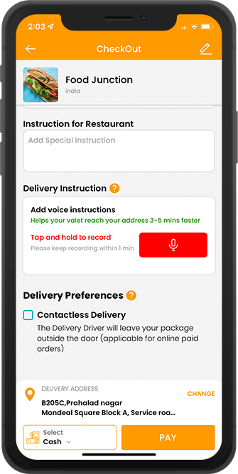 user confirm order to check out
