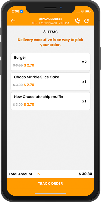 restaurant get notification for driver accept order