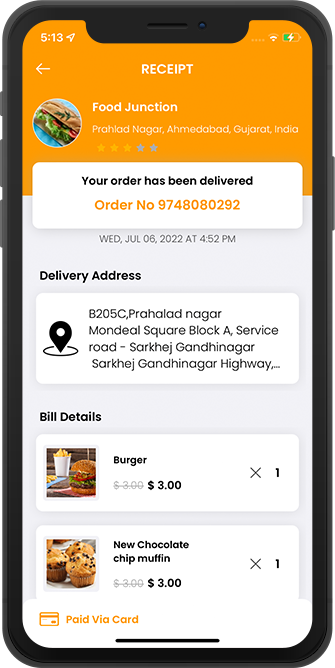driver see details of address, earning , order