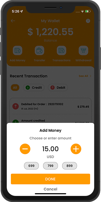 wallet balance