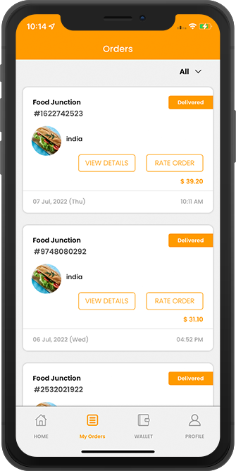 user rate & review to restaurant & driver