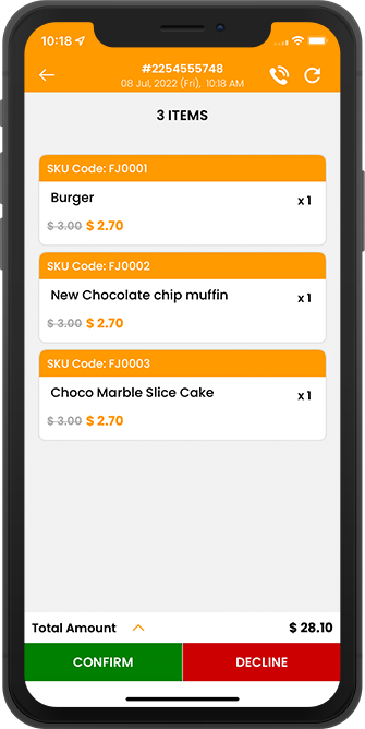 driver rate & review to customer & restaurant