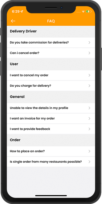 help when issues with delivery