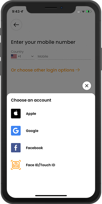 Choose Face ID