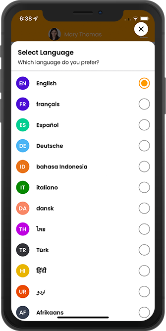 Change Language