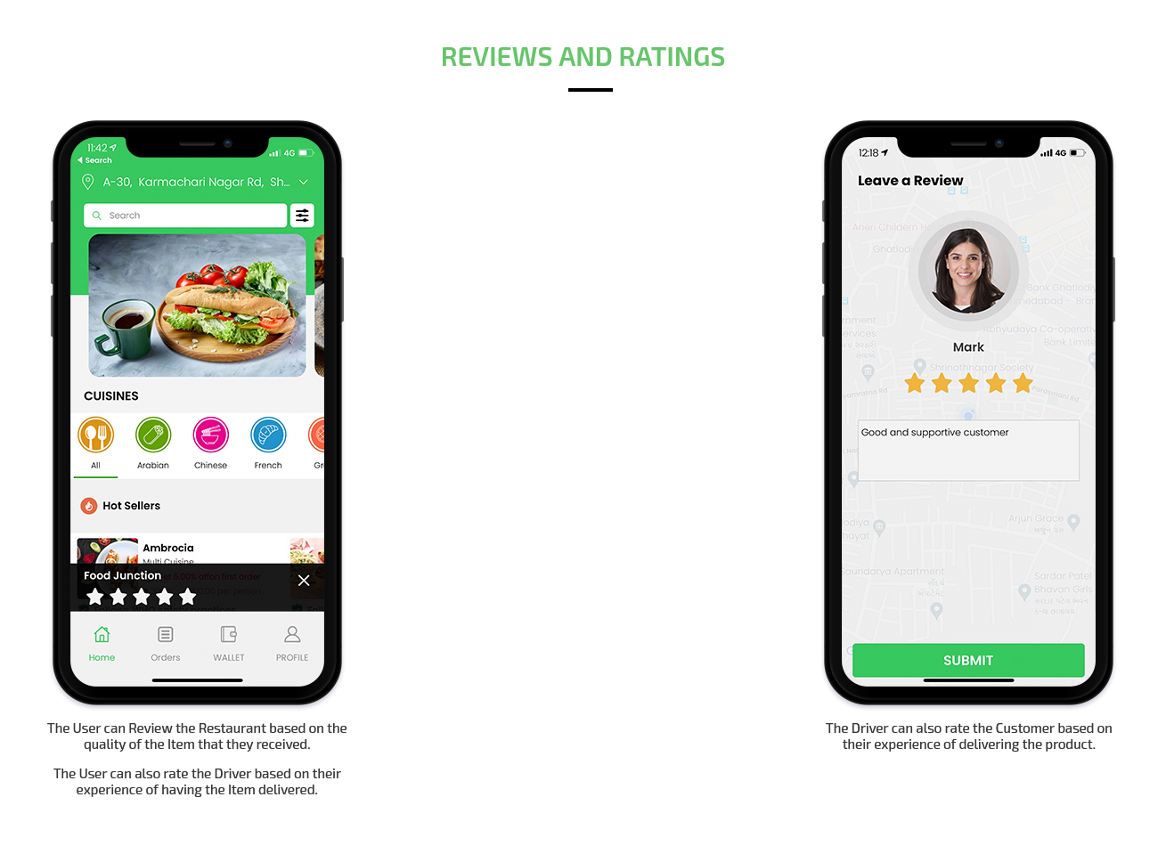 reviews and ratings