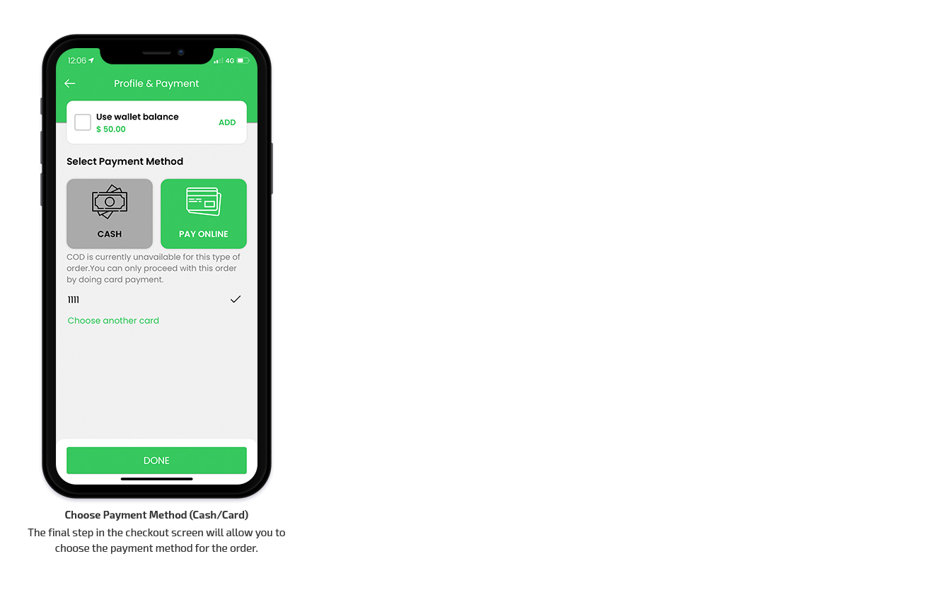 choose payment method