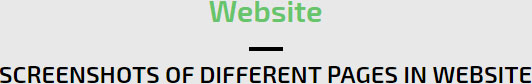Website Pages