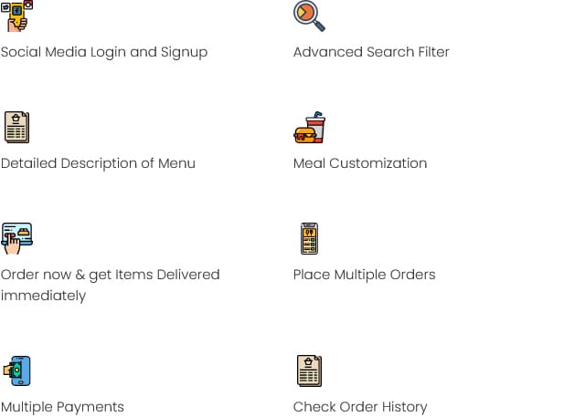 Customer App Features