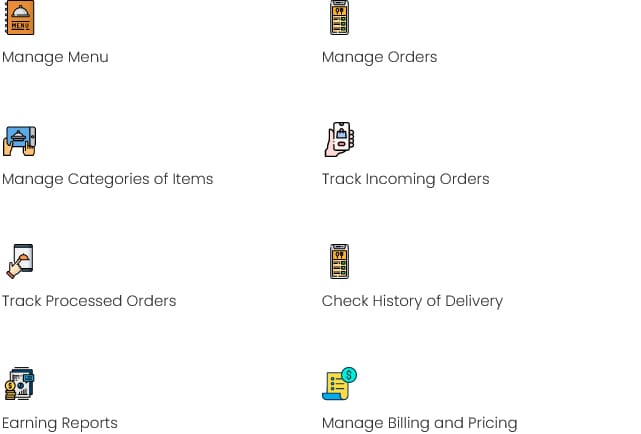 Restaurant App Features