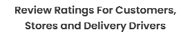 review and rating for customer, driver and store owner