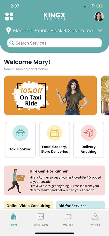 Taxi Booking, Store Delivery, parcel Delivery
