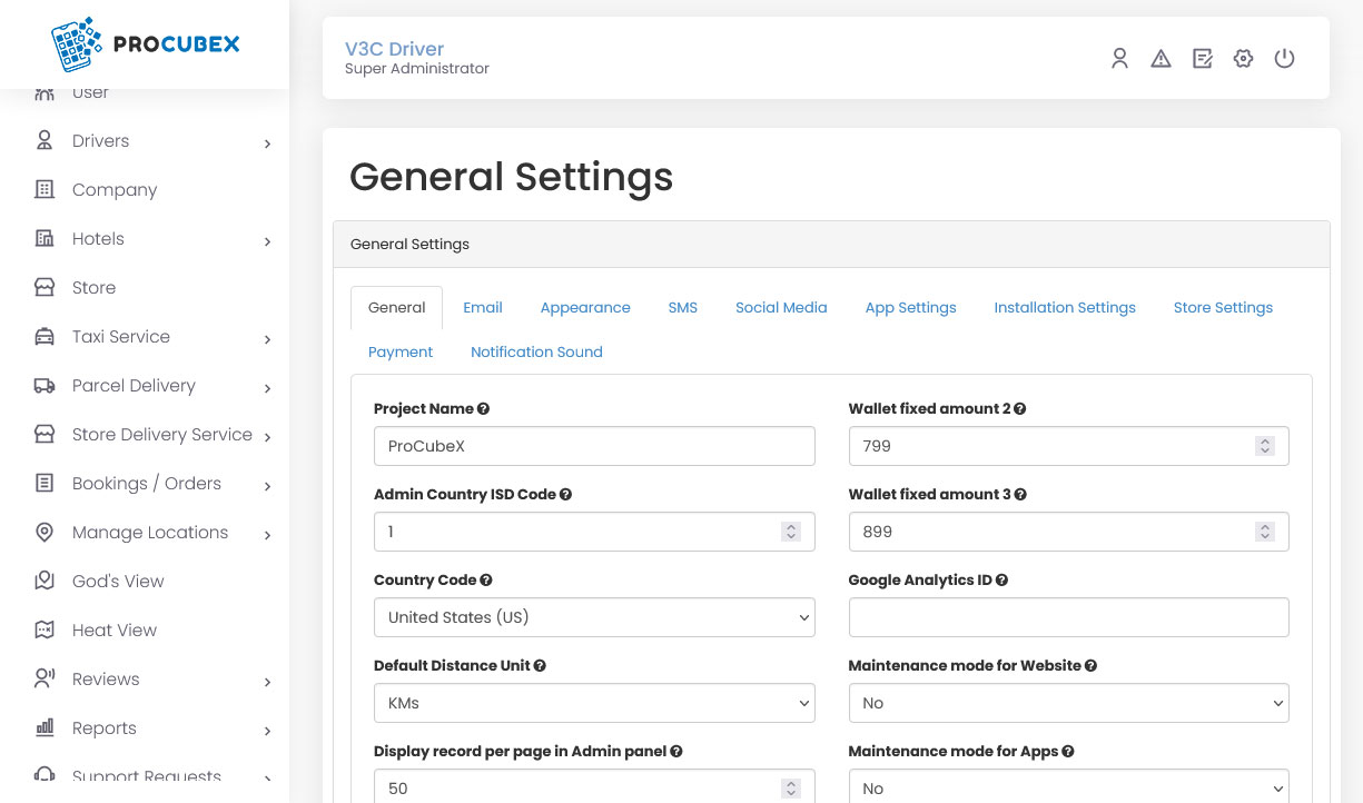 General Settings