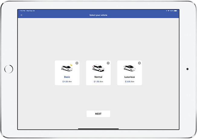 vehicle selection