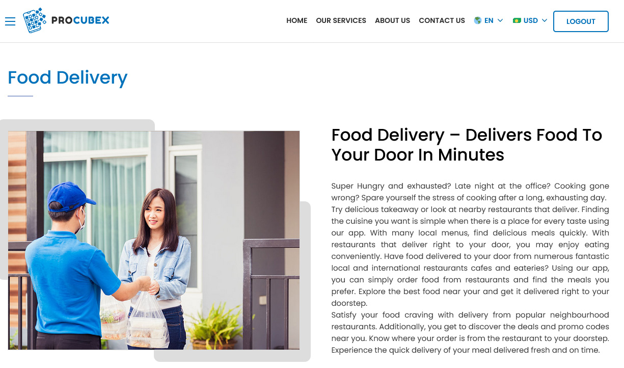 Order Your Food by panel