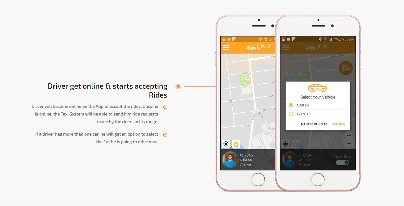 driver get online