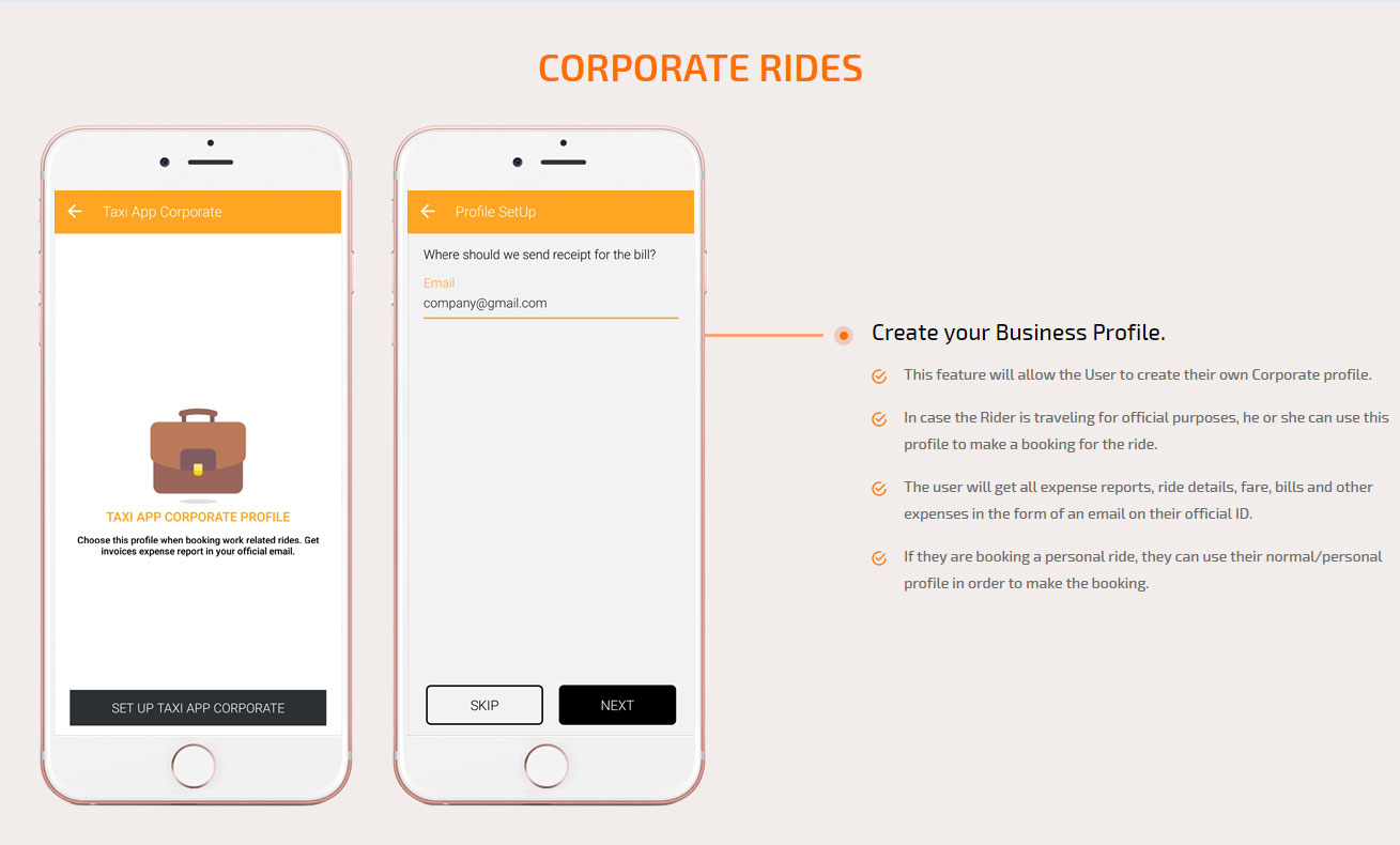 corporate rides