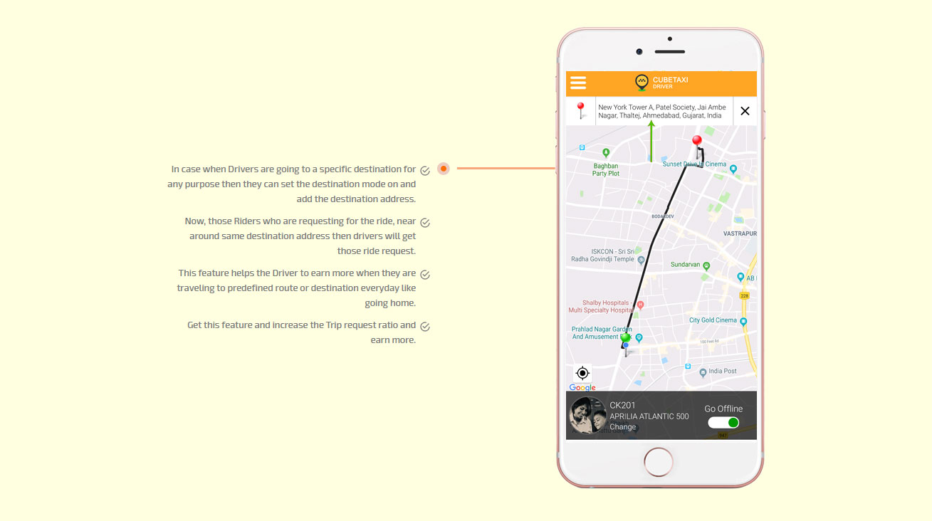 add destination address