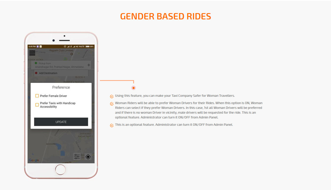 gender based rides