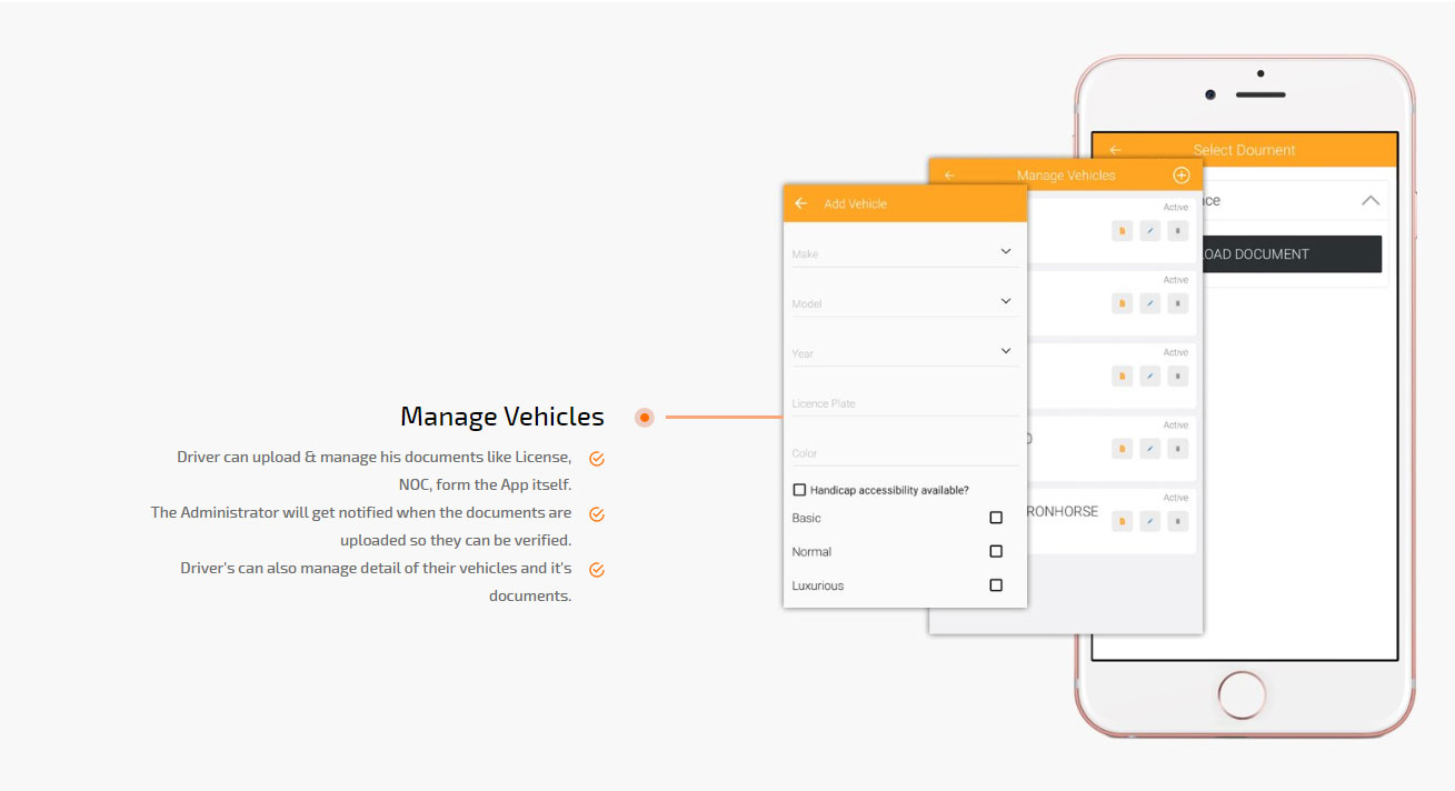 manage vehicles