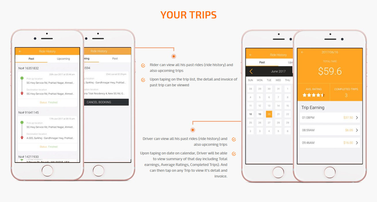 your trips