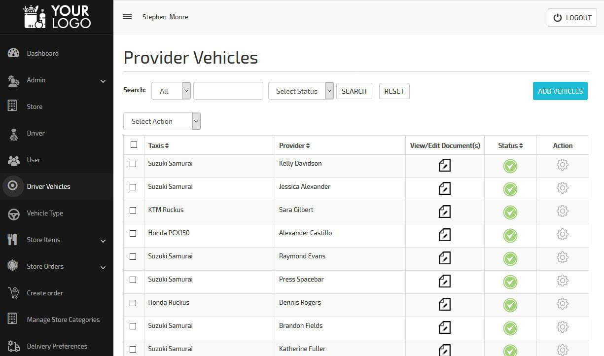 provider vehicles