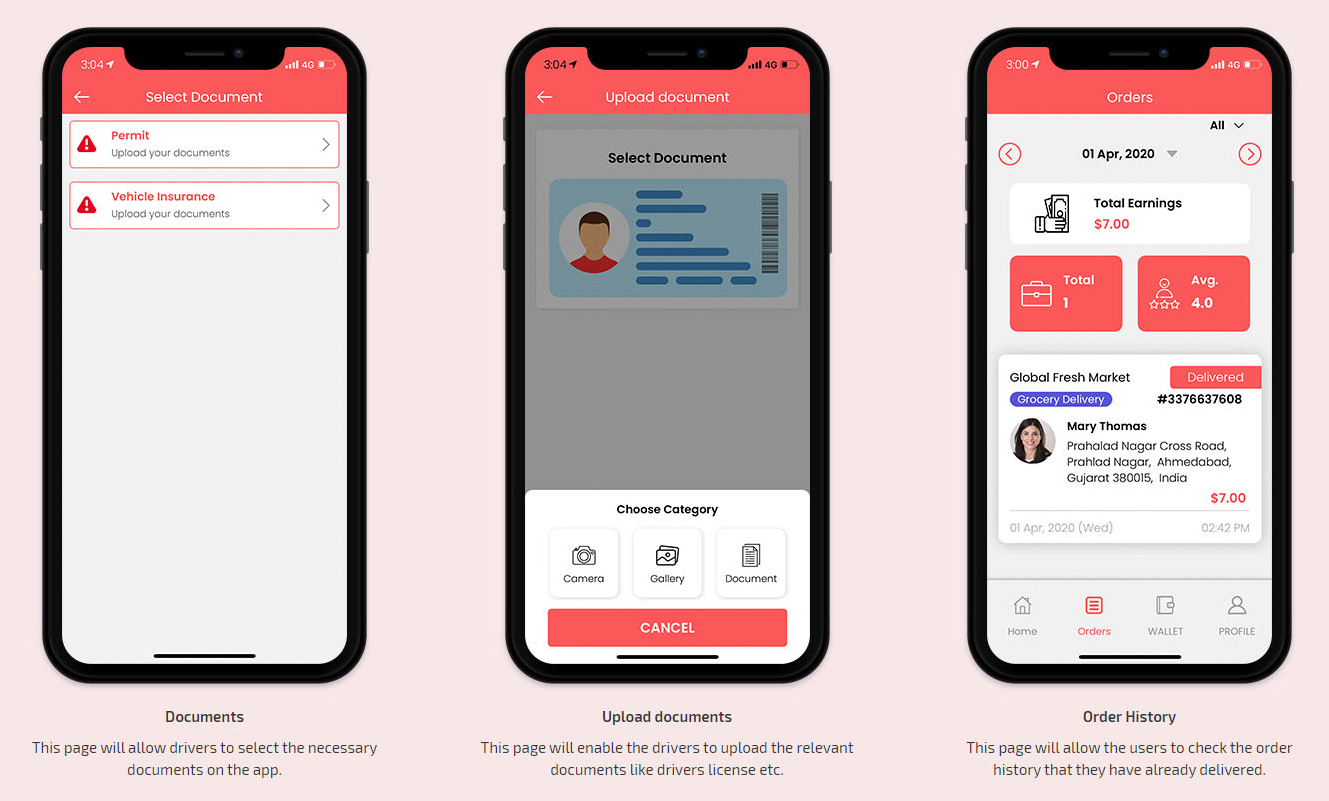 documents on the app documents on the app