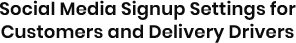 Social Media Signup