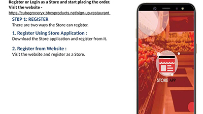 Manual Grocery Order From Store Web Panel